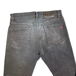 Y2K 00s Vintge Diesel Men's faded black Straight Jeans D-strukt distressed